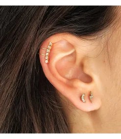 Piercing Mini Luna Oro Amarillo 18K<Alda Joyeros Flash Sale