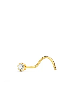 Piercing Nariz Mujer Circonita Oro 18K<Alda Joyeros Outlet