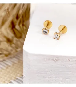 Piercing Stud Oro Amarillo 18K Circonita Bocel<Alda Joyeros Outlet