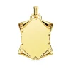 Placa Pergamino Liso Oro Amarillo 18 K 25 Mm<Alda Joyeros Online