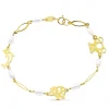 Pulsera 1 Comunion Oro 9K Animales Y Perlas<Alda Joyeros Fashion