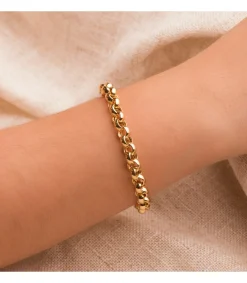 Pulsera Cadena Rolo Oro 18K 7Mm 19Cm<Alda Joyeros Best
