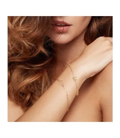 Pulsera De Mujer Oro Amarillo 18 Ktes Cruz De La Vida<Alda Joyeros New