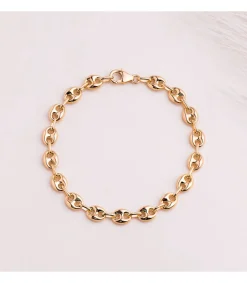 Pulsera Grano De Cafe Oro 18K 6Mm 19Cm<Alda Joyeros Shop