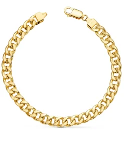 Pulsera Hombre Oro 18K Barbada 21Cm<Alda Joyeros Flash Sale