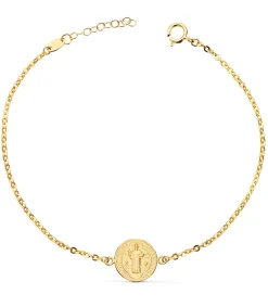 Pulsera Medalla De San Benito Oro 18K<Alda Joyeros Outlet