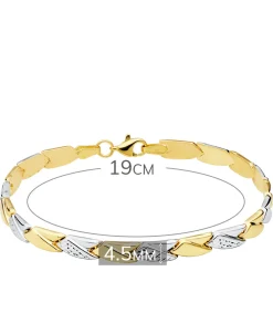 Pulsera Mujer Ankara Oro Bicolor 18K<Alda Joyeros Best Sale