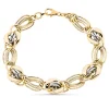Pulsera Mujer Olesia Oro Bicolor 9K Eslabones<Alda Joyeros Cheap