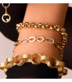 Pulsera Mujer Oro Amarillo 18K Rock<Alda Joyeros Clearance