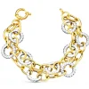Pulsera Mujer Oro Bicolor 18K Roselina<Alda Joyeros Sale
