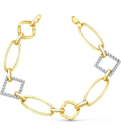 Pulsera Mujer Oro Bicolor 18K Cayetana<Alda Joyeros Outlet