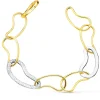 Pulsera Mujer Oro Bicolor 18K Wave<Alda Joyeros Store