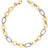 Pulsera Mujer Tetuan Oro Bicolor 18K<Alda Joyeros Store