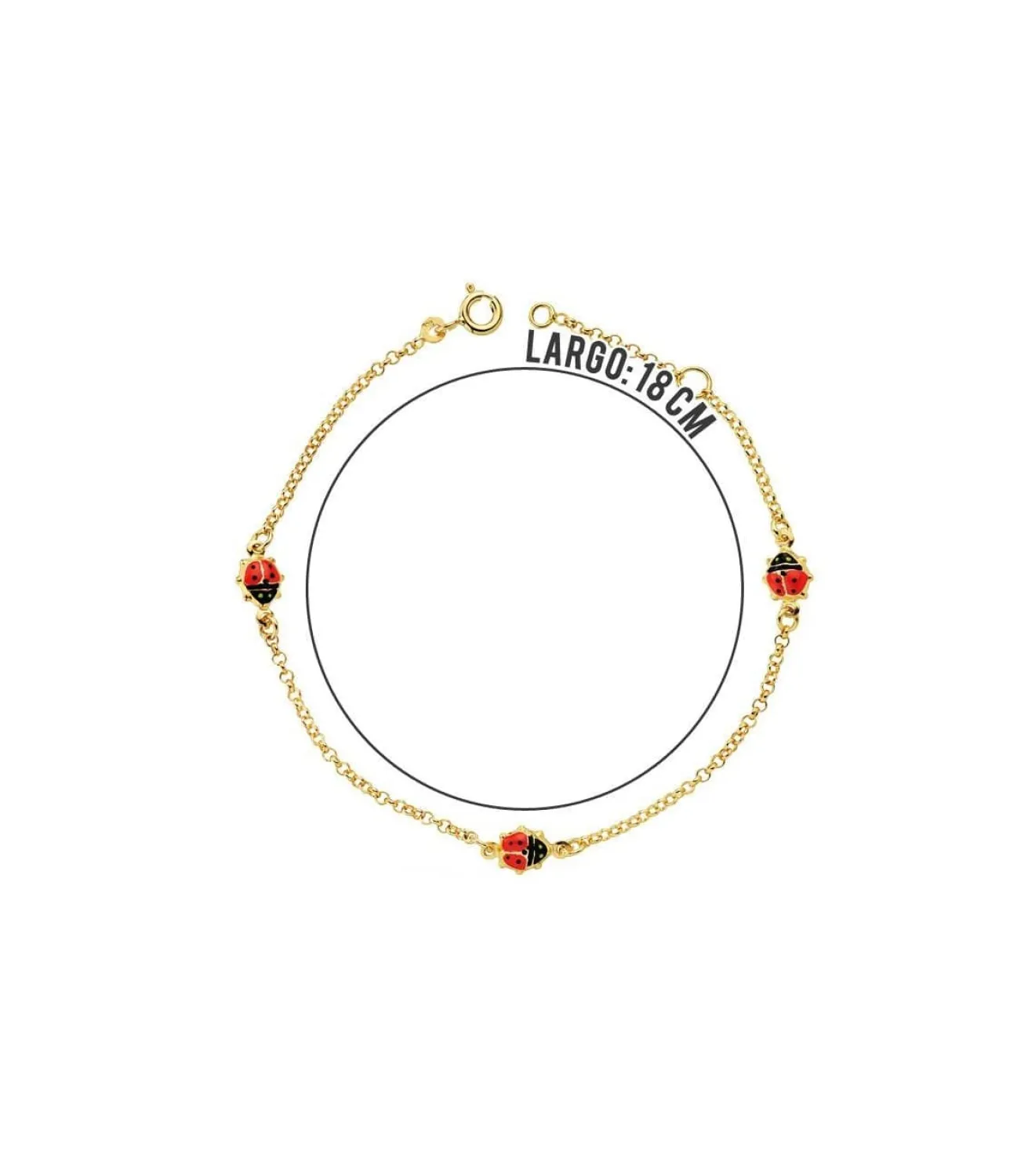 Pulsera Oro 18 Ktes Mariquita<Alda Joyeros Best Sale