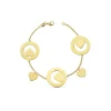 Pulsera Oro Amarillo 18K Corazon Con Halo<Alda Joyeros Online