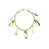 Pulsera Oro Bicolor 18K Abalorios Piedra<Alda Joyeros Cheap