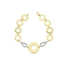 Pulsera Oro Bicolor 18K Circle Link<Alda Joyeros Outlet