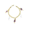 Pulsera Oro Bicolor 18K Fantasy Charms<Alda Joyeros Cheap