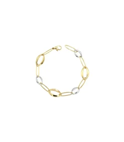 Pulsera Oro Bicolor Manfreda 18 Ktes<Alda Joyeros Discount