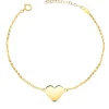 Pulsera Personalizada Corazon Oro Amarillo 18K<Alda Joyeros Store