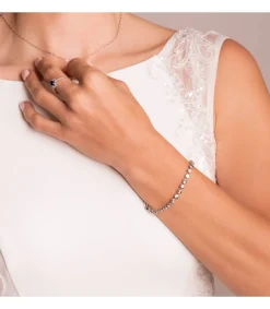 Pulsera Riviere Diamantes 0.240 Qts. Oro Blanco 18K<Alda Joyeros Best