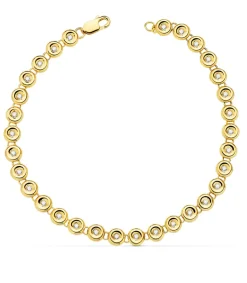 Pulsera Riviere Diamantes 0.434 Qts. Oro Amarillo 18K<Alda Joyeros Shop