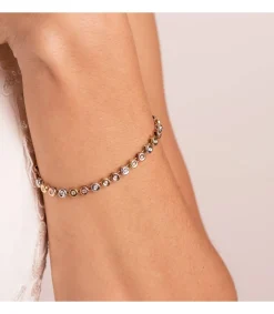 Pulsera Riviere Diamantes 0.434 Qts. Oro Tricolor 18K<Alda Joyeros Cheap