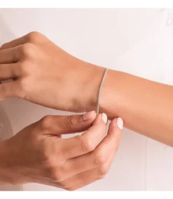 Pulsera Riviere Novia Brigitte Oro Blanco 18K<Alda Joyeros Fashion