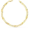 Pulsera 3X1 Tallada Oro Amarillo 18K 19 Cm<Alda Joyeros Shop