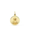 Sagrado Corazon De Jesus Bisel Oro 18K 16 Mm<Alda Joyeros Store