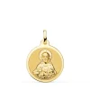 Sagrado Corazon De Jesus Brillo Oro 18K 18 Mm<Alda Joyeros Shop