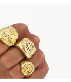 Sello Buho Hombre De Oro Amarillo 18K<Alda Joyeros Clearance