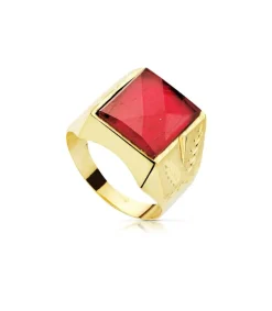 Sello Caballero Oro Amarillo 18K Ezra Espinela Rubi<Alda Joyeros Hot
