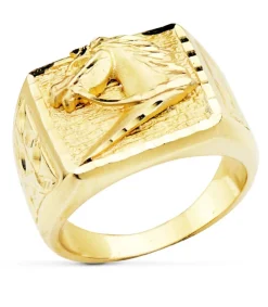 Sello De Hombre Caballo Oro Amarillo 18K<Alda Joyeros Clearance