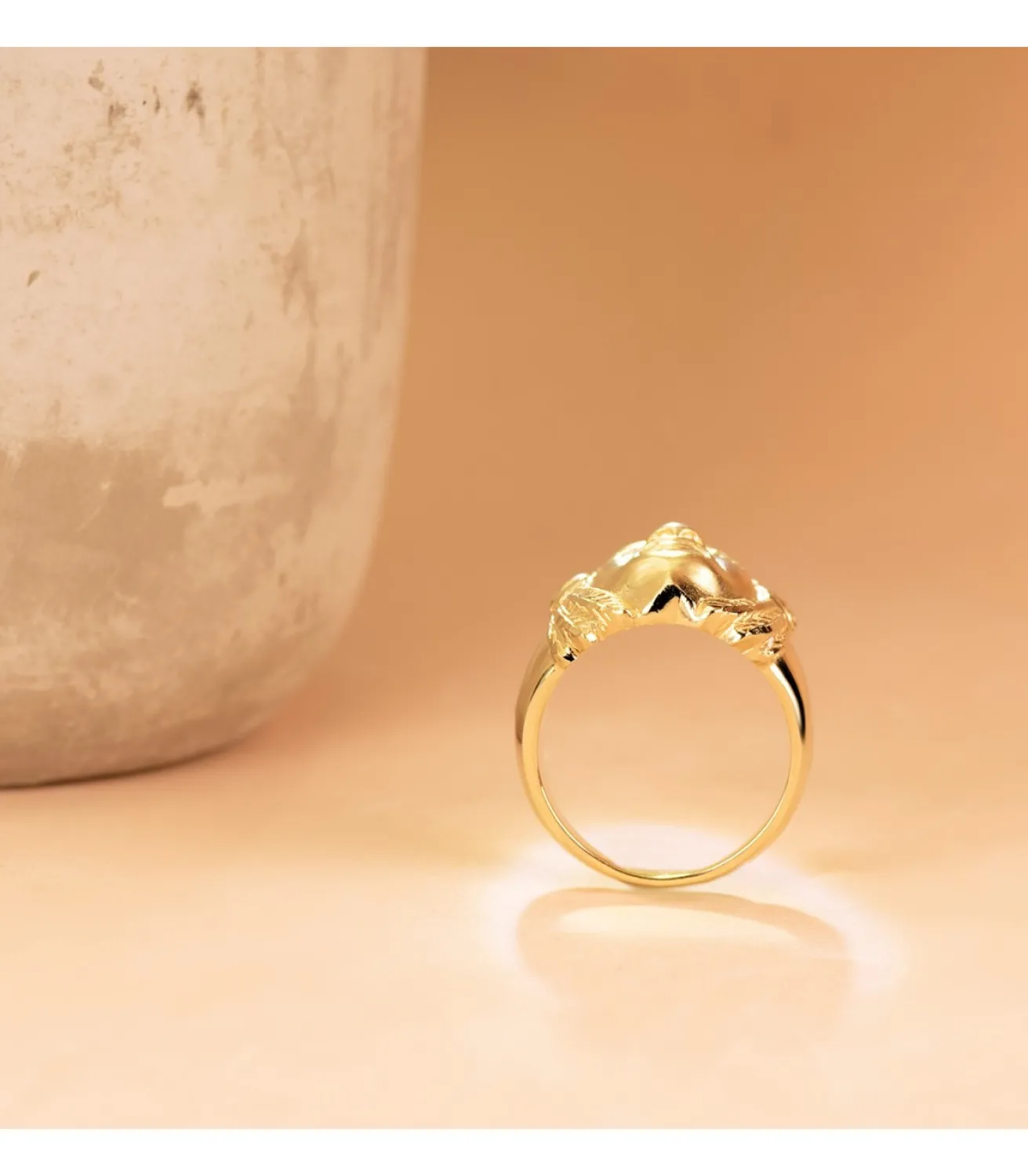 Sello De Hombre Indio Oro Amarillo 18K<Alda Joyeros Store