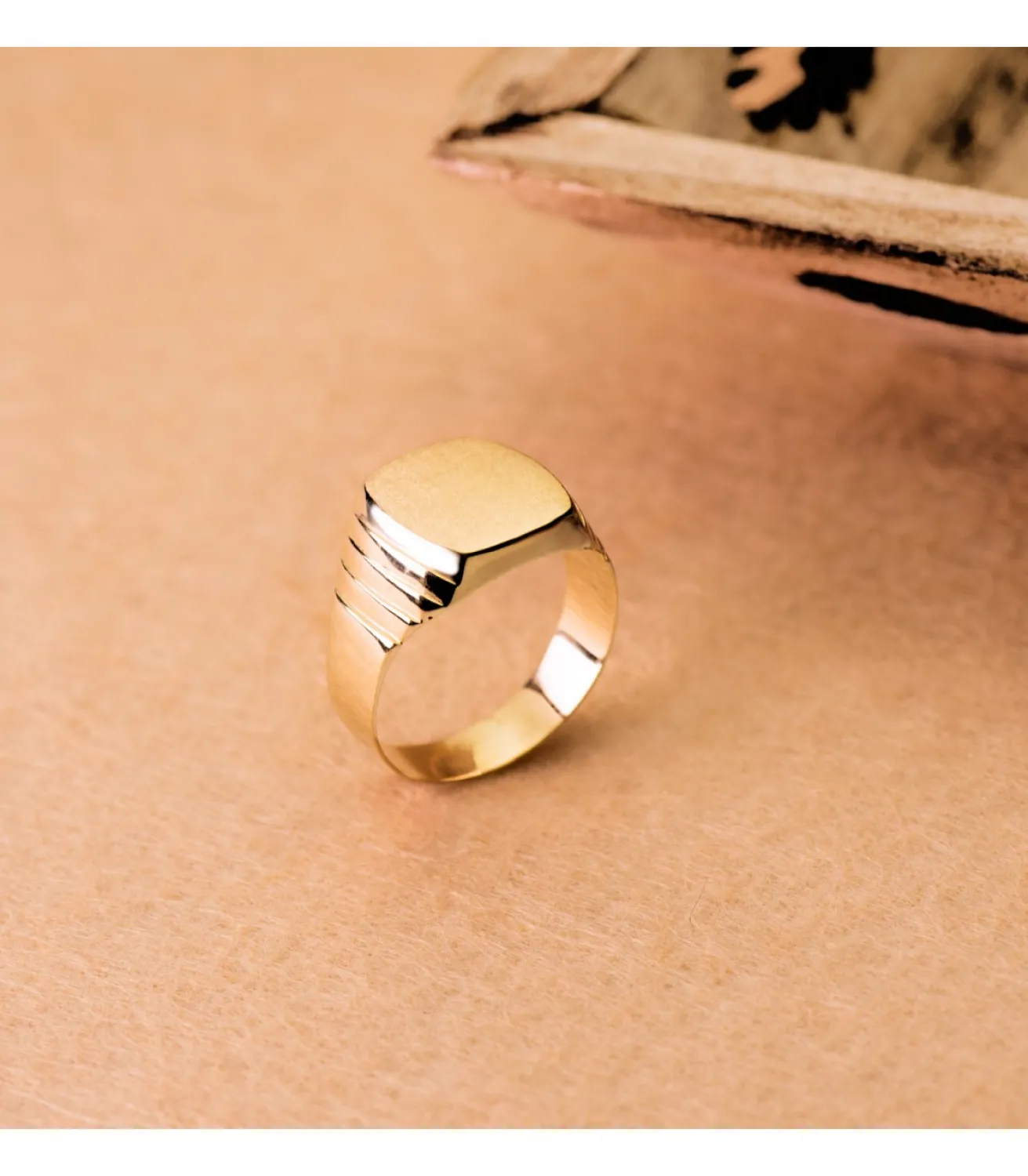 Sello Oro Hombre Marcos 18K<Alda Joyeros Best Sale