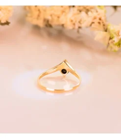 Solitario Idilio Peak Zafiro Oro Amarillo 18K<Alda Joyeros Outlet