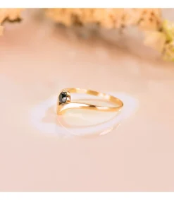 Solitario Idilio Peak Zafiro Oro Amarillo 18K<Alda Joyeros Outlet