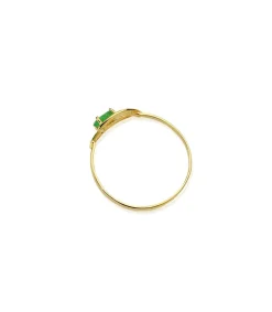 Sortija Juliette Esmeralda Oro Bicolor 18K<Alda Joyeros Outlet