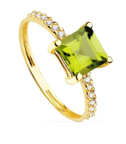 Sortija Mineral Oro Amarillo 18K Peridoto<Alda Joyeros Online