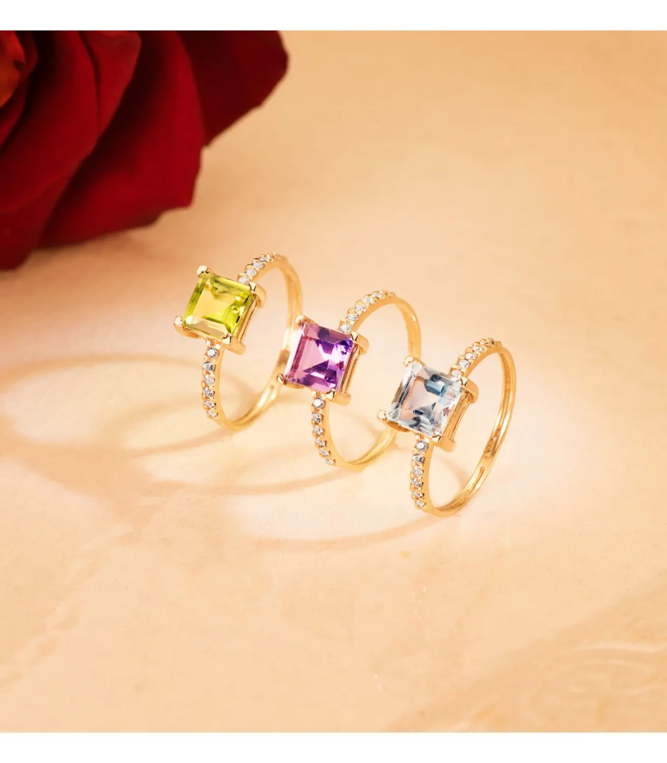 Sortija Mineral Oro Amarillo 18K Peridoto<Alda Joyeros Online