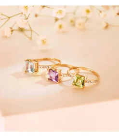 Sortija Mineral Oro Amarillo 18K Peridoto<Alda Joyeros Online