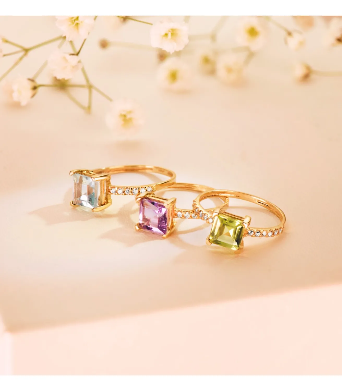 Sortija Mineral Oro Amarillo 18K Peridoto<Alda Joyeros Online
