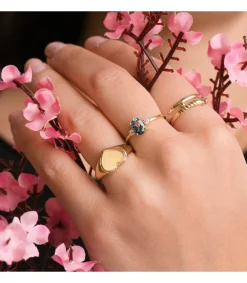 Sortija Oro Amarillo Serpiente 18K Zafiro<Alda Joyeros Fashion