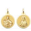 V. Carmen Y C. Jesus Oro 18K Escapulario Brillo 22Mm<Alda Joyeros Outlet