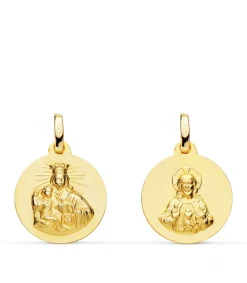 V. Carmen Y C. Jesus Oro 18K Escapulario 16Mm<Alda Joyeros Online
