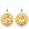V. Carmen Y C. Jesus Oro 18K Escapulario Brillo 24Mm<Alda Joyeros Sale