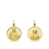 V. Carmen Y C. Jesus Oro 18K Escapulario Bisel 16Mm<Alda Joyeros Flash Sale