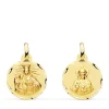 V. Carmen Y C. Jesus Oro 18K Escapulario Tallado 16Mm<Alda Joyeros Sale