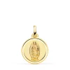 Virgen De Guadalupe Mexico Oro 18 K 16 Mm Bisel<Alda Joyeros Best Sale